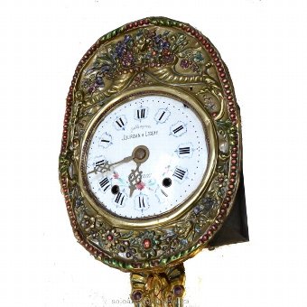Antique Watch Type Morez. Handpainted Caratula