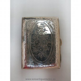 Antique Engraved silver cigarette case