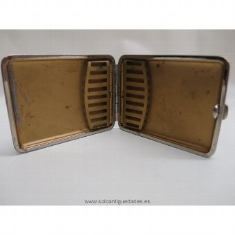 Antique Embossed leather cigarette case