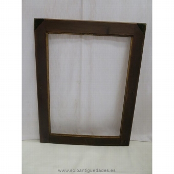 Antique Marco Elizabethan wood and burnished gold leaf