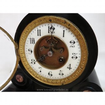 Antique Marble table clock with garnish