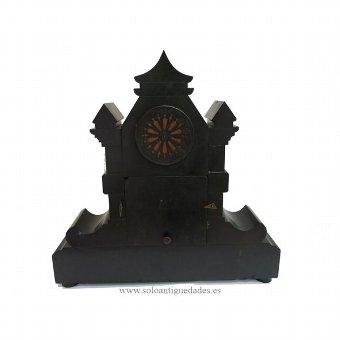 Antique Table Clock with architectural decoration