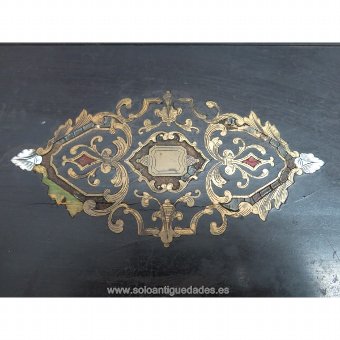 Antique Old jewelry box decorated with Boulle marquetry