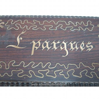 Antique Collection box with inscription "L.Pargues"