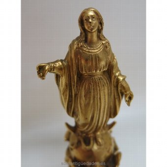 Antique Figure of the Immaculate in bronze