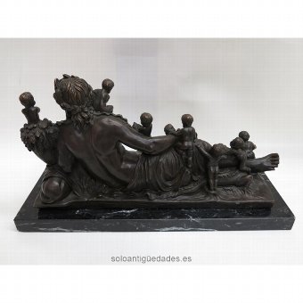 Antique Bronze sculpture reproduction of Allegory of the Nile