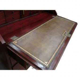 Antique Old English mahogany bureau