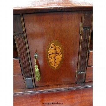Antique Old English mahogany bureau