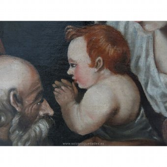 Antique Painting "Adoration of the Magi"