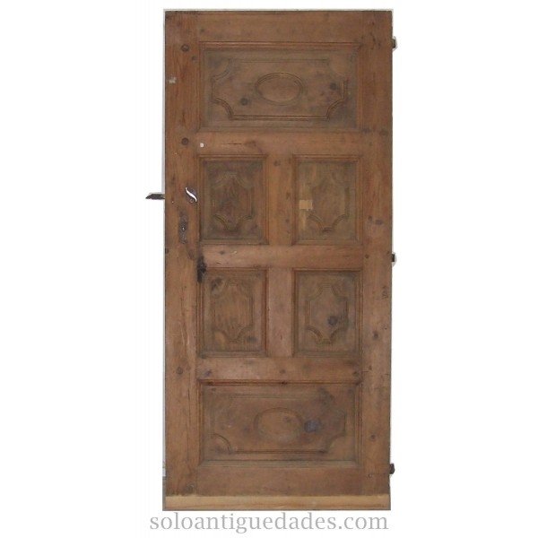 Antique Wooden door with coved corners cloths