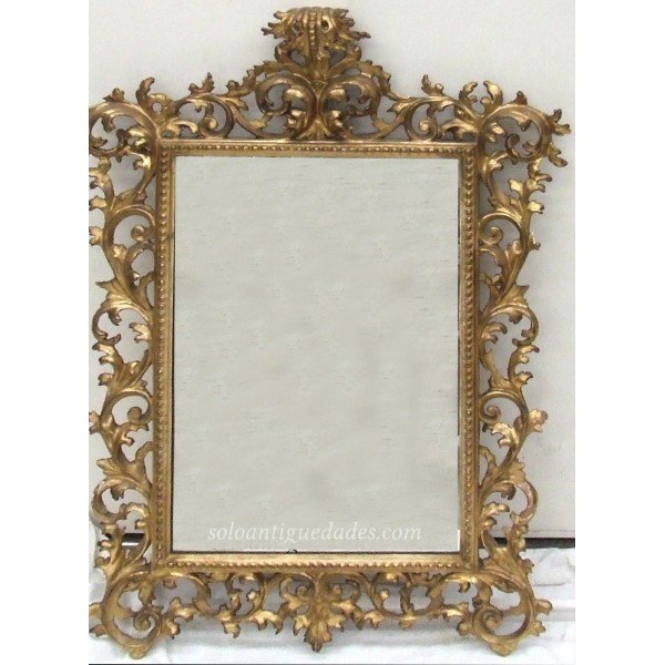 Wall mirror with influences from Louis XIV