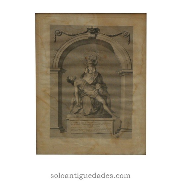 Engraving "Nestra Old Market Lady of the Way"