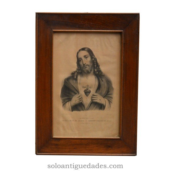 Engraving "Sacred Heart of Jesus"