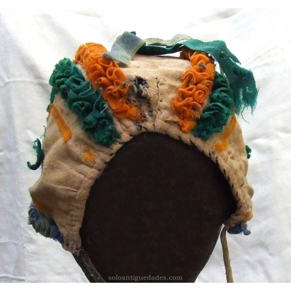 Antique Infant Hat with braids