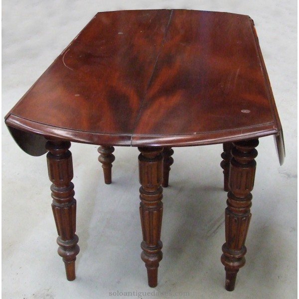Antique Wooden dining table mahogany veneered