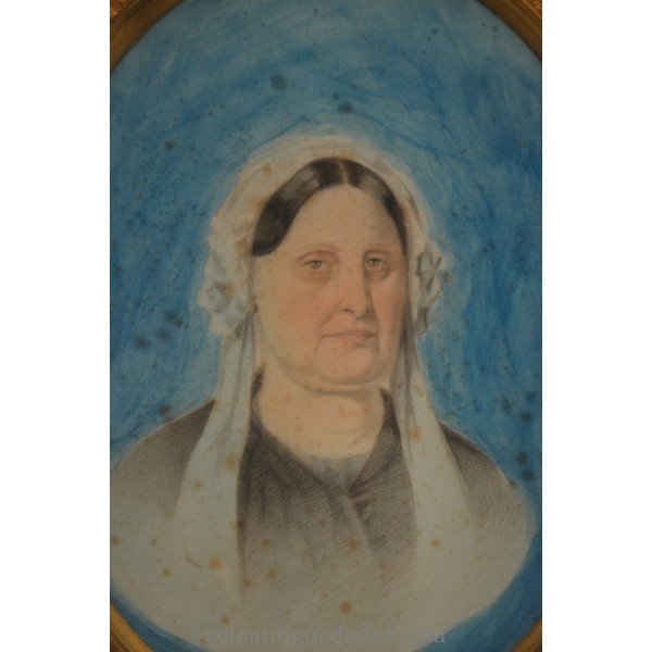 Watercolor portrait of woman