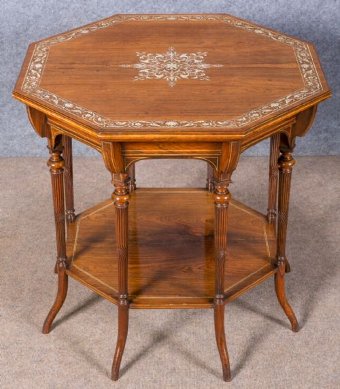 Fine Rosewood & Inlaid Centre Table