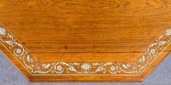 Antique Fine Rosewood & Inlaid Centre Table