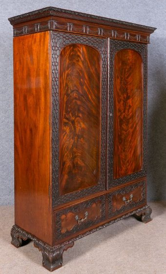 Antique Chippendale Style Wardrobe