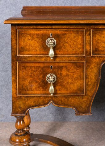 Antique Waring & Gillows Burr Walnut Dressing Table