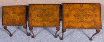 Antique Walnut Nest of Tables