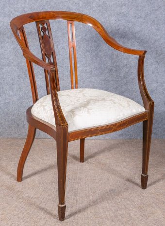 Antique Edwardian Inlaid Chair