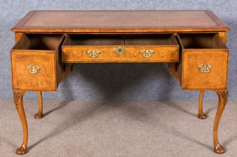 Antique Queen Anne Style Walnut Writing Table