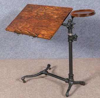 Antique Foot's Adjustable Invalid / Reading Table