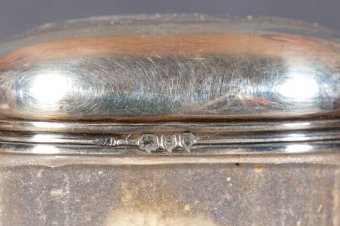 Antique 19thC. Leather & Silver Travelling Vanity Case