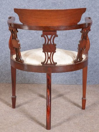Antique Good Inlaid Corner Chair