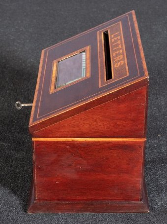 Antique Edwardian Inlaid Letter Box