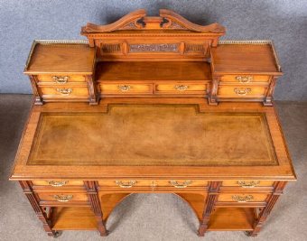 Antique James Shoolbred Walnut Desk