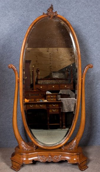 Antique Stunning French Cheval Mirror