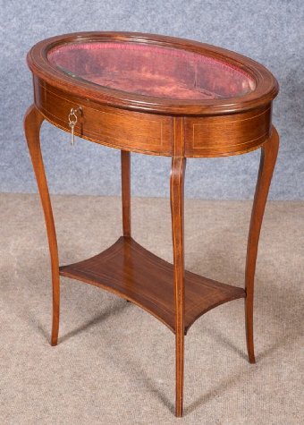 Edwardian Inlaid Bijouterie Display Table