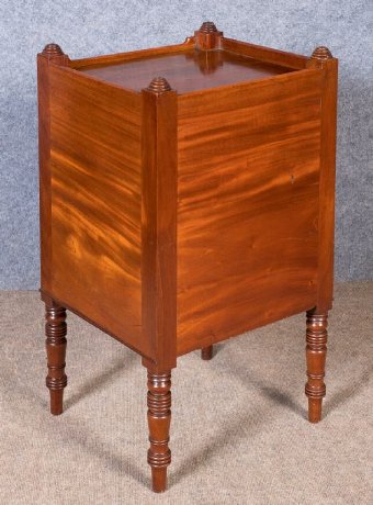 Antique Georgian Mahogany Night Stand Bedside Cabinet