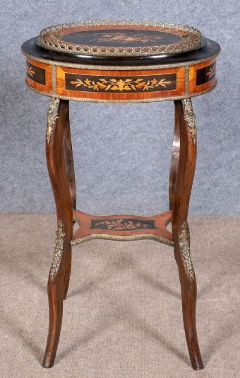 Antique French Marquetry Planter Jardiniere