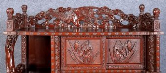 Antique Meiji Period Shodana Display Cabinet