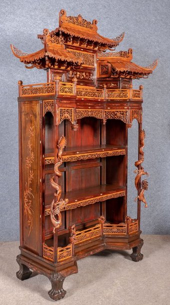 Antique Spectacular Chinese Display Cabinet