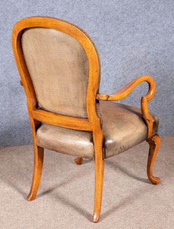 Antique George I Style Leather Desk Chair