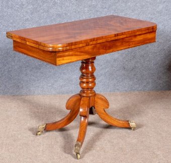 Regency Mahogany Card Table,