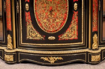 Antique Fine 19th.Century Boulle Credenza Side Cabinet