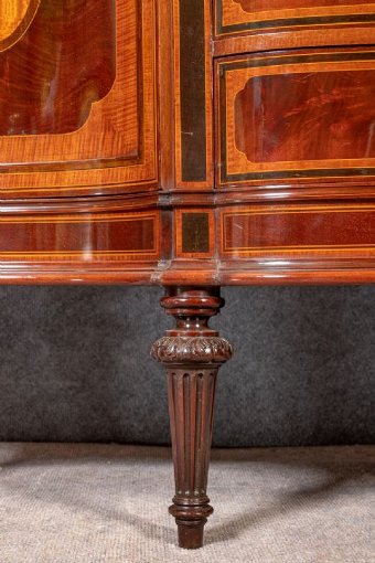 Antique Fine Sheraton Revival Display Cabinet