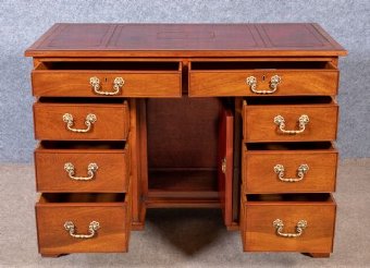 Antique George III Style Kneehole Desk