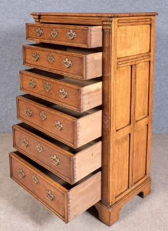 Antique Jacobean Style Solid Oak Chest of Drawers