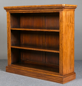 Antique Satinwood Open Bookcase