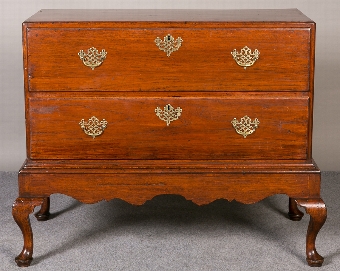 Antique Campaign Chest On Stand