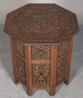 Antique Indian Teak Occasional Table
