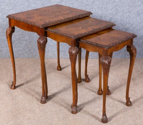Antique Walnut Nest of Tables