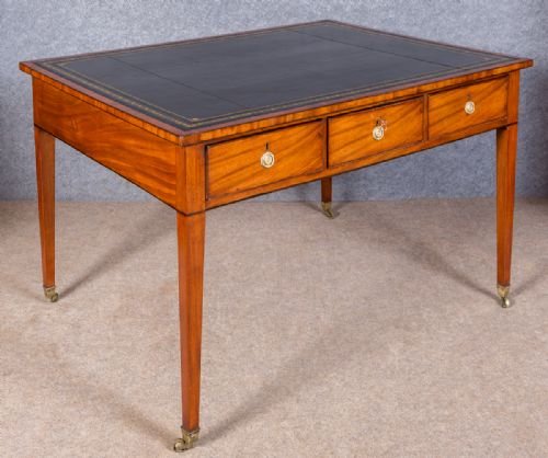 Antique George III Mahogany Partners Writing Table Desk