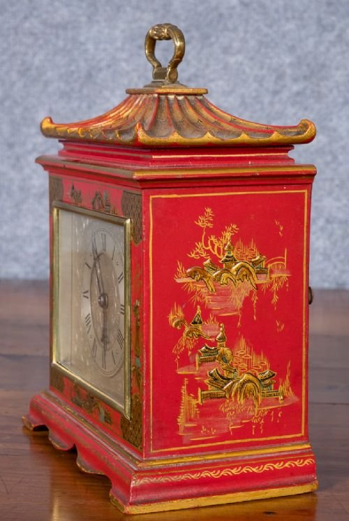 Antique Chinoiserie Mantle Clock | ANTIQUES.CO.UK